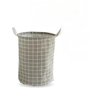 Imagem de Cesto De Roupa Suja Organizador de Brinquedos Dobrável(CINZA)