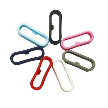 Imagem de Xininyia Pacote com 7 clipes de pulseira compatíveis com pulseiras Disney Magic, protetores de silicone antiderrapante para Magic Band+ e 2.0 e mais (pacote com 7)