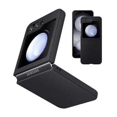 Imagem de Eastcoo Capa Slim Fit Galaxy Z Flip 5, [traseira rígida de policarbonato] [sensação fosca] [suporte de carregamento sem fio] Capa leve à prova de choque para Samsung Galaxy Z Flip5 (2023), preta