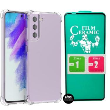 Imagem de Kit Capa Capinha para Samsung S20 FE Anti Impacto Premium Transparente + Película Cerâmica 9D (Capa + Pelicula Ceramica)
