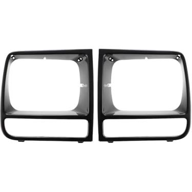 Imagem de Conjunto de duas capas para porta de churrasqueira DAT AUTO PARTS Head LAMP para Jeep Cherokee CH2512157 CH2513157 lado esquerdo do motorista direito lado do passageiro grades