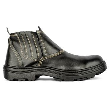 Imagem de Botina Masculina de Segurança com CA, Antiderrapante, Preta, Tamanho 37 ao 44 (Preto, BR, Adulto, Numérico, 40)