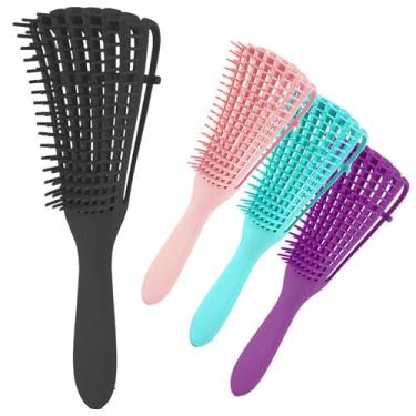 Imagem de 3 Escova Polvo Multifuncional Desembaraça Fácil Emaranhado - Vie Luxe