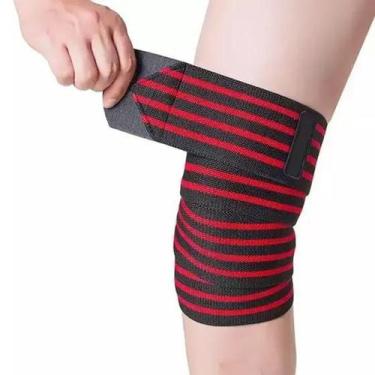 Imagem de Joelheira Protetora para Exercícios Ajustável Flexível em Elastano com