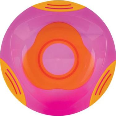 Imagem de Prato para Bebe Fun com Ventosa Gruda da Mesa Buba cor Rosa