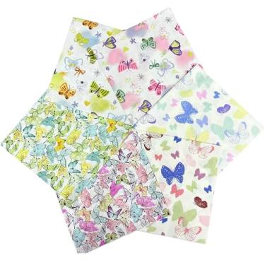 Imagem de SZRUIZFZ 6 peças de tecido acolchoado de algodão quadrados 50,8 cm x 50,8 cm pacotes de tecido de quartos gordos para costura patchwork pré-cortados colcha quadrados tecidos de costura para artesanato