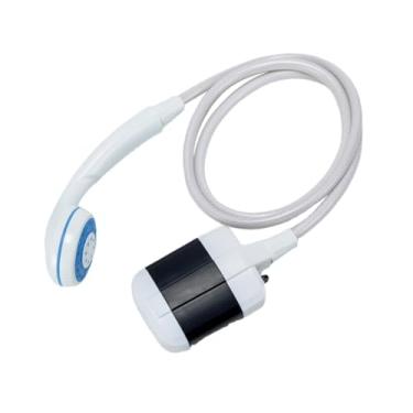 Imagem de simhoa Chuveiro de acampamento Chuveiros elétricos Bomba leve Conveniente com chuveiro de acampamento para limpeza de animais de estimação Dormitório