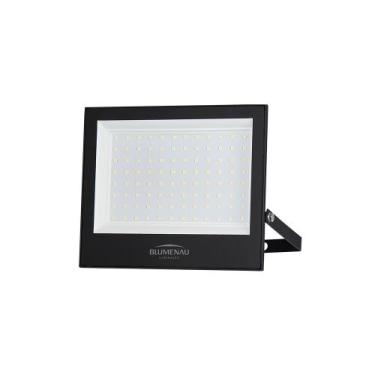 Imagem de Refletor Blumenau Led Play 100W Preto Bivolt, 6500K Luz Branca