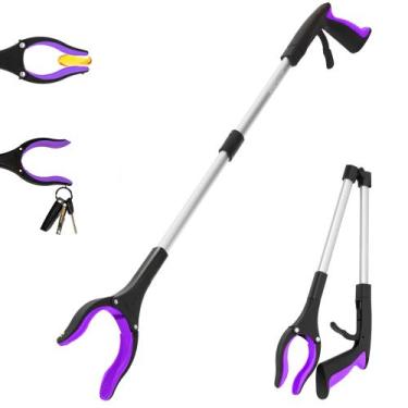 Imagem de Ferramenta Grabber Reacher GrabRunner 32 cm com cabeça magnética roxa