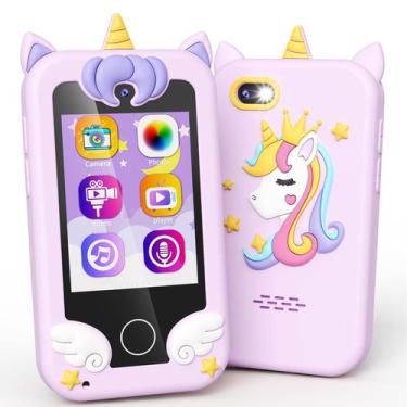 Imagem de Smartphone de brinquedo Kikapabi Unicorn com jogos de câmera de música