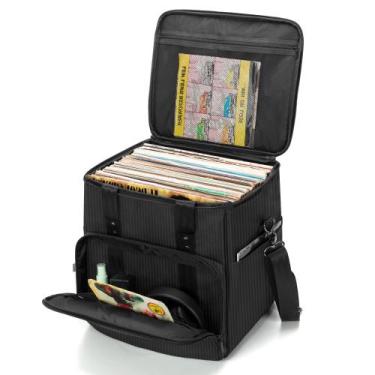 Imagem de Bolsa de transporte de discos de vinil, estojo de armazenamento Trunab