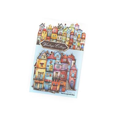 Imagem de Tachiuwa 15x Adesivos decorativos de papel cartão para scrapbook, papel cartão estampado, retrô, faça você mesmo, decoração de diário para embrulho de presente, Style D