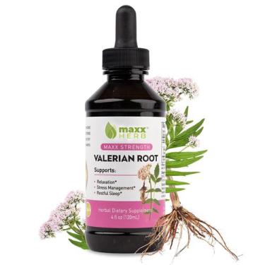 Imagem de Suplemento de extrato de raiz de valeriana Maxx Herb 120 ml sem álcool