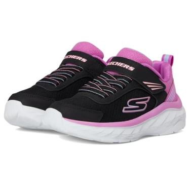 Imagem de Skechers Tênis feminino Boundless 303644l (criança pequena), Preto/rosa, 2 Little Kid