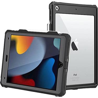 Imagem de SaharaCase Capa de proteção à prova d'água para Apple iPad de 10,2 polegadas (9ª geração 2021) [amortecedor à prova de choque] resistente à água IP69K, resistente à água, proteção antiderrapante -
