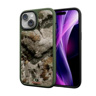 Imagem de cellhelmet Capa Fortitude para iPhone 15 | Compatível com MagSafe | Proteção dupla | Certificado de teste de queda | Capa durável à prova de choque para iPhone 15 Mossy Oak | Terra Gila em verde oliva