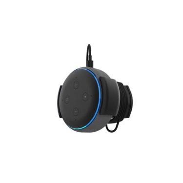 Imagem de Suporte Parede Tomada Compatível Alexa Echo Dot 3 Gen Stand - PEKO, 3d