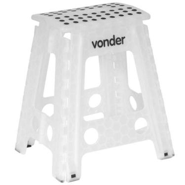 Imagem de Banqueta Plástica DobráveL 450mm Suporta 150kg Vonder