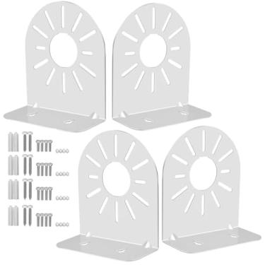 Imagem de SamIdea L Suporte de montagem para câmera de segurança, suporte de parede para câmera CCTV, suporte de montagem de câmera IP para monitor de bebê para câmera de vigilância Hikvision Dome (4 suportes
