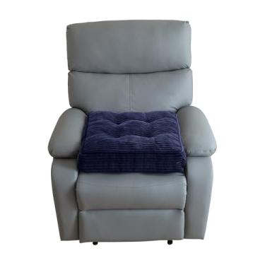 Imagem de Almofada reclinável de veludo cotelê tufado para idosos, almofada quadrada grande de espuma de alta densidade para cadeira reclinável, travesseiro de chão, cadeira de escritório, carro, sem pressão