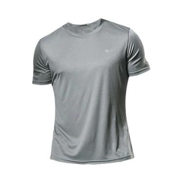 Imagem de Camisetas de Compressão Masculinas - Secagem Rápida para Corrida e Tre