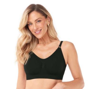 Imagem de Sutiã Basic Comfort Microfibra Sem Bojo Sem Aro Zee Rucci, Preto, 42