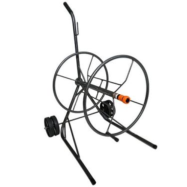 Imagem de Carrinho Enrolador de Mangueira 100 Metros de 3/4 Polegada Borrachas L