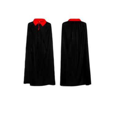 Imagem de Capa Infantil Vampiro Halloween Preto 80cm - Festive