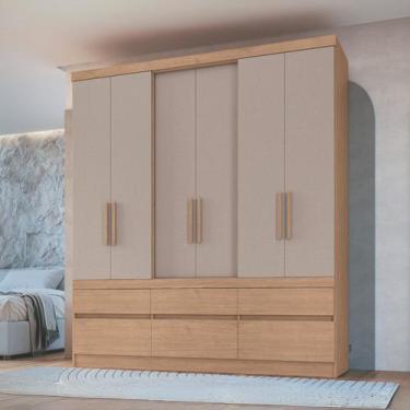 Imagem de Guarda-roupas 6 Portas 6 Gavetas Cronos - Móveis Castro