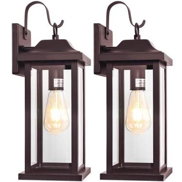 Imagem de Arandelas de parede ao ar livre Roravilila 17" IP65 Waterproof Bronze