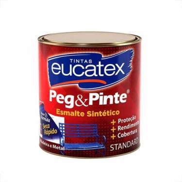 Imagem de Tinta esmalte sintetico eucatex 900ml branco brilhante peg pinte
