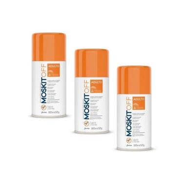Imagem de Kit 3 Repelente Moskitoff Aerosol 165ml Deet 11% - Farmax