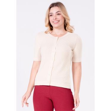Imagem de Blusa Manga Curta Pau a Pique Modal Básica Bege