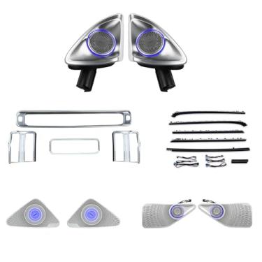Imagem de Alto-falantes 4D Rotary Forever Tweeter Ambient LED Light Pacote de 64 cores de substituição para Benz S Class W223 2021-2025year, para S Class Maybach S400l, S450 S480 S500 S580 S680 Acessórios