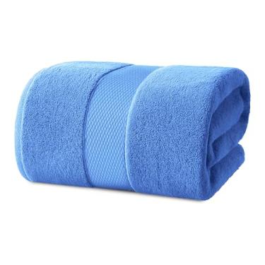Imagem de Infinitee Xclusives Toalhas de banho luxuosas – 1 pacote de 600 g/m² (89 x 180 cm) – 100% algodão fiado em anel toalhas de banho grandes para banheiro (azul loquente, lençóis de banho - pacote 1)