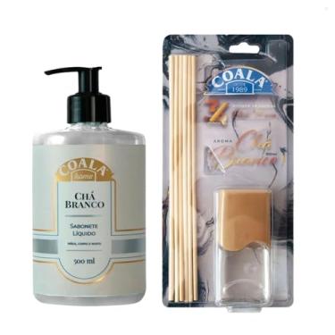 Imagem de Kit Difusor de Aromas + Sabonete Líquido Chá Branco 500ml – Aromatização e Cuidado para o Corpo e Ambiente