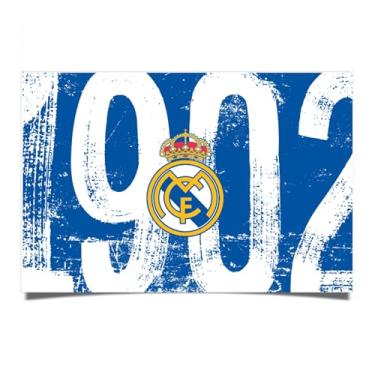 Imagem de Desert Cactus Pôster do Real Madrid FC Los Blancos Madridistas Futebol Futebol 28 x 43 cm Decoração de escritório Decoração Oficial Fan Gear (28 x 43 cm, Versão I)