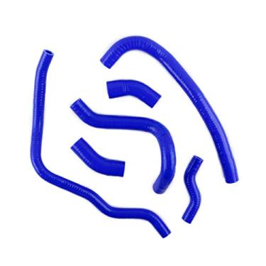 Imagem de XAJINGSU Kit de mangueira de refrigeração do radiador de silicone para motocicleta compatível com Yamaha VMAX V-Max 1200 VMX12 6 peças 11 cores (azul)
