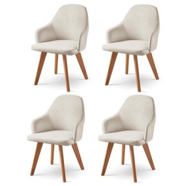 Imagem de Kit 4 Cadeiras para Sala de Jantar Manuela - Zurc Decor
