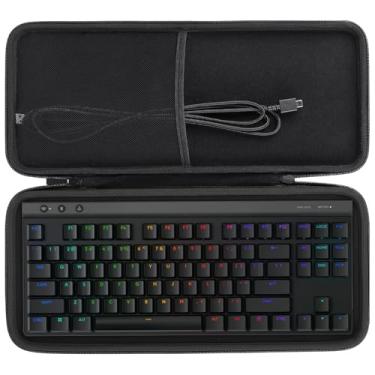 Imagem de co2CREA Capa de viagem rígida de substituição para Logitech G915 TKL Tenkeyless Lightspeed Teclado mecânico RGB para jogos (para G915 TKL)
