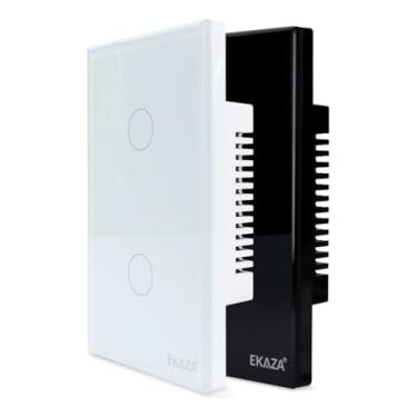Imagem de Interruptor Inteligente EKAZA 2 Botões Branco WiFi+BLE+RF