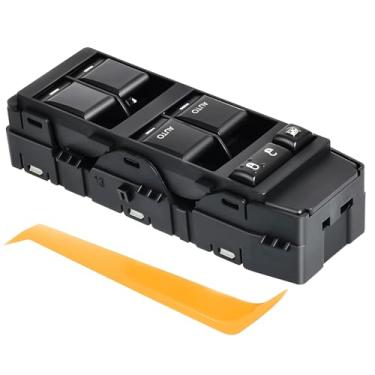 Imagem de JALIAMTE 4602736AA Interruptor de janela elétrica, 4602781AA Botão do interruptor da janela lateral do motorista frontal compatível com Chrysler 200/300/Aspen/Sebring, para Dodge Avenger/Charger