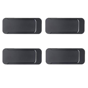 Imagem de MDXing 8 peças capa de câmera para laptop trilho deslizante preto ABS engenharia placa de plástico capa deslizante para webcam