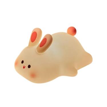 Imagem de Luminária Decorativa Infantil Coelhinho em Cor Branca para Quarto,Abajures de Mesa, Cabeceira e Cama, Luminárias de Mesa, Luminárias de Chão para Exteriores