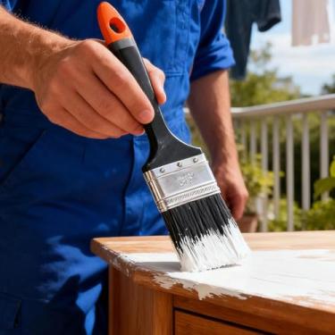 Imagem de Pincel com vários tamanhos, alça de aderência confortável, pintura de parede, acabamento de móveis, projetos de artesanato, faça você mesmo, uso profissional