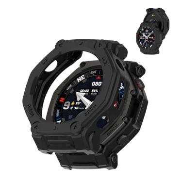 Imagem de Capa para Amazfit T-Rex3 PRO 48 mm – Capa protetora de PC com design vazado, à prova de choque e resistente a arranhões, fina e leve, compatível com Amazfit T-Rex3 PRO 48 mm (preto)