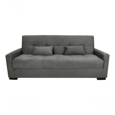 Imagem de Sofá Cama Lavínia 3 Lugares Suede Cinza Matrix