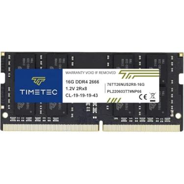 Imagem de Timetec Premium 16GB DDR4 2666MHz PC4-21300 Non-ECC Unbuffered 1.2V CL19 2Rx8 260 Pin SODIMM Laptop Notebook PC Memória RAM (16GB)