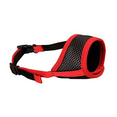 Imagem de Generic Focinho Protetor Bucal para Cachorro, Evita Comer Focinho Confortável Respirável e Ajustável para Uso Diário para Cachorro (Vermelho)