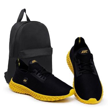 Imagem de Combo Tênis Masculino Ortopédico Com Mochila Conforto e Leveza para Caminhada, Academia-Masculino